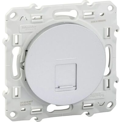 Prise Ethernet RJ45 Schneider Aluminium - Grade 3 - CAT6 STP - Montage Vesa - Publicité Prise Ethernet RJ45 Schneider Aluminium - Grade 3 - CAT6 STP - Montage Vesa - Publicité
