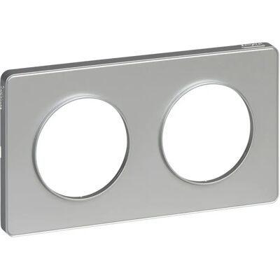Schneider Electric S530804 Plaque en Aluminium - 2 Postes Horizontal Vertical 71mm - Plaque de Commutateur - Publicité Schneider Electric S530804 Plaque en Aluminium - 2 Postes Horizontal Vertical 71mm - Plaque de Commutateur - Publicité
