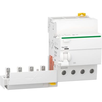 Schneider Electric A9Q11440 - Disjoncteur différentiel 4P 40A 30mA - Protection contre fuites - Publicité Schneider Electric A9Q11440 - Disjoncteur différentiel 4P 40A 30mA - Protection contre fuites - Publicité