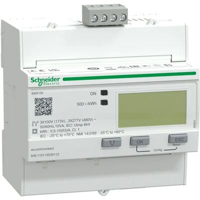 Schneider Electric A9MEM3150 - Contador de energía trifásico Schneider Electric A9MEM3150 - Contador de energía trifásico