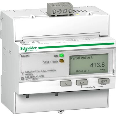 Compteur d'énergie Schneider A9MEM3250 - Modbus - Triphasé Compact - Publicité Compteur d'énergie Schneider A9MEM3250 - Modbus - Triphasé Compact - Publicité