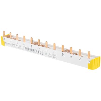 Schneider Electric A9XPH412 - Barrette de phase 12 mod, 4P, 100A - Publicité Schneider Electric A9XPH412 - Barrette de phase 12 mod, 4P, 100A - Publicité