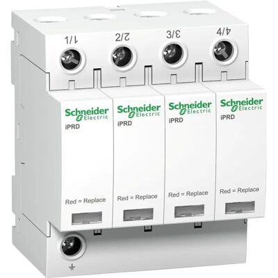 Schneider Electric A9L40400 - Überspannungsableiter - Typ 2, 4P, 350V Schneider Electric A9L40400 - Überspannungsableiter - Typ 2, 4P, 350V