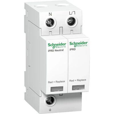 Schneider Electric Protector de sobretensiones - Tipo 2, carril DIN, 50kA Schneider Electric Protector de sobretensiones - Tipo 2, carril DIN, 50kA