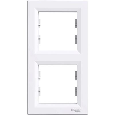 Plaque double verticale Schneider Asfora - Switch Plate - Publicité Plaque double verticale Schneider Asfora - Switch Plate - Publicité