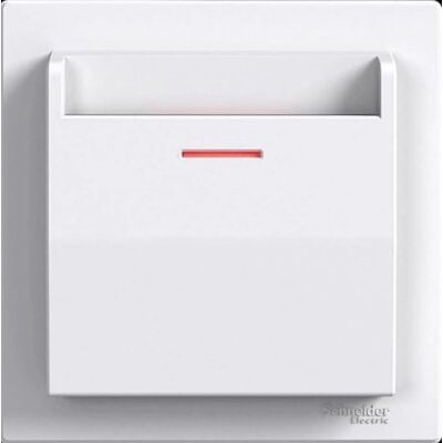 Interruptor mecánico hotelero blanco Schneider Asfora - Interruptor eléctrico Interruptor mecánico hotelero blanco Schneider Asfora - Interruptor eléctrico