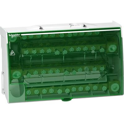 Bloc de distribution Schneider LGY416048 - 4P, 160A, 48 connexions - Publicité Bloc de distribution Schneider LGY416048 - 4P, 160A, 48 connexions - Publicité