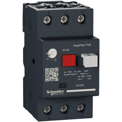 Schneider Electric GZ1M22 Motor-Schalter - 20-25A, 3P, 11kW Schneider Electric GZ1M22 Motor-Schalter - 20-25A, 3P, 11kW