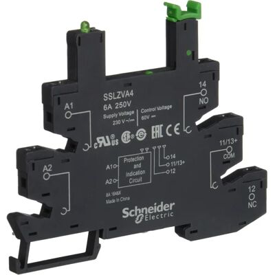 Schneider Electric - SSLZVA4 - 6 A - 230 V - module relais Schneider Electric - SSLZVA4 - 6 A - 230 V - module relais