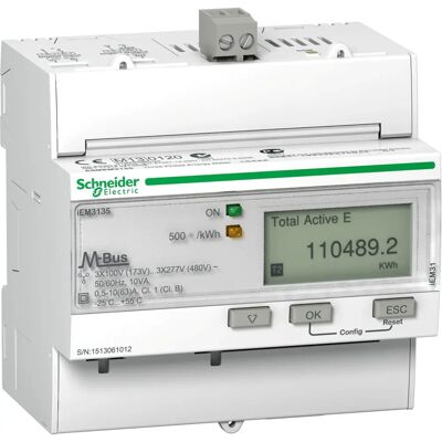 Compteur d'énergie Schneider Electric Acti9 iEM - 3F, LCD - Publicité Compteur d'énergie Schneider Electric Acti9 iEM - 3F, LCD - Publicité