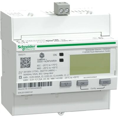 Schneider Electric A9MEM3275 Energiezähler - Multitarif LON MID Schneider Electric A9MEM3275 Energiezähler - Multitarif LON MID