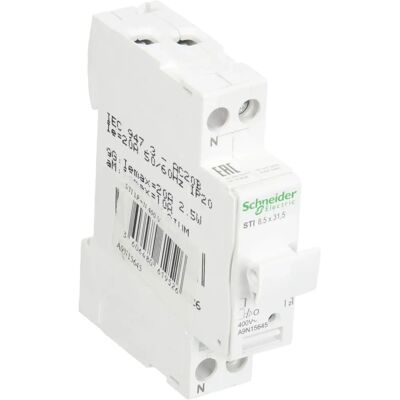 Schneider Electric A9N15645 Sicherungsträger - 10A, Weiß Schneider Electric A9N15645 Sicherungsträger - 10A, Weiß