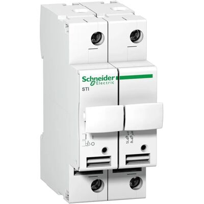 Disjoncteur fusible Schneider Electric - 25A, Blanc, 2P, Montage DIN - Publicité Disjoncteur fusible Schneider Electric - 25A, Blanc, 2P, Montage DIN - Publicité