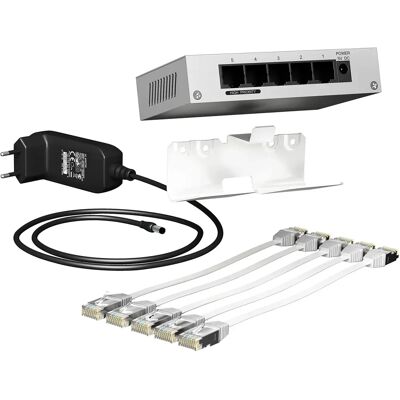 Lauritz Knudsen Lexcom Home Fixswitch - Commutateur Ethernet 5 ports 1Gbps - Publicité Lauritz Knudsen Lexcom Home Fixswitch - Commutateur Ethernet 5 ports 1Gbps - Publicité