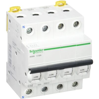 Schneider Electric - Interruttore automatico 32A 3P+N - IP20 Schneider Electric - Interruttore automatico 32A 3P+N - IP20
