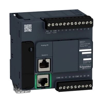 Schneider Electric TM221CE16R PLC Control - 9 Entradas, 7 Salidas Schneider Electric TM221CE16R PLC Control - 9 Entradas, 7 Salidas