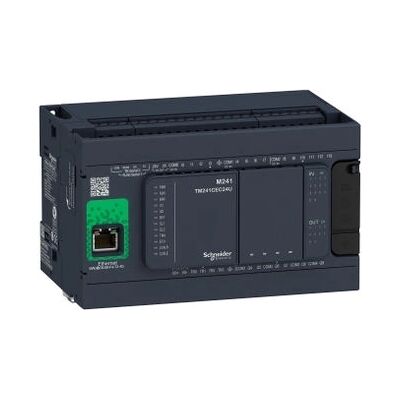 Schneider Electric TM241CE24R PLC - Ethernet, 14 E/S, Relais - Publicité Schneider Electric TM241CE24R PLC - Ethernet, 14 E/S, Relais - Publicité