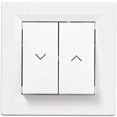 Schneider Electric Asfora 10 A Interrupteur - Pour volet roulant - Blanc - Publicité Schneider Electric Asfora 10 A Interrupteur - Pour volet roulant - Blanc - Publicité