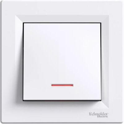 Schneider Electric Asfora 10 A Interrupteur Poussoir Lumineux - Commutateur d’éclairage - Publicité Schneider Electric Asfora 10 A Interrupteur Poussoir Lumineux - Commutateur d’éclairage - Publicité