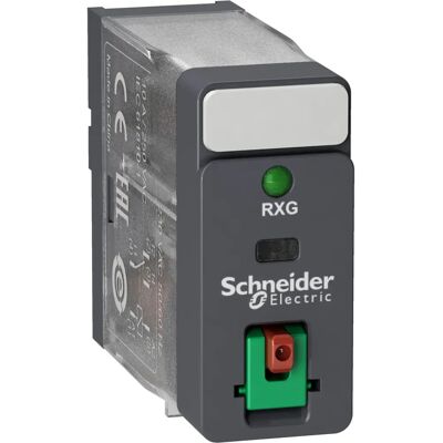 Schneider Electric RXG12P7 - Relä med LED, 1 växelkontakt - 230V - 10A Schneider Electric RXG12P7 - Relä med LED, 1 växelkontakt - 230V - 10A