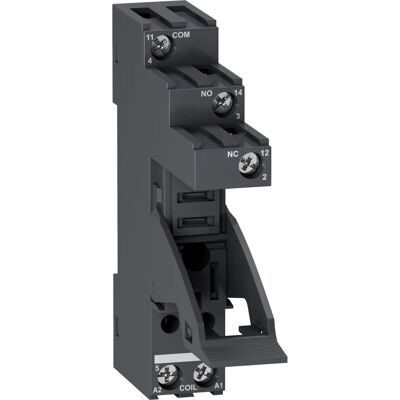Schneider Electric Relæ-sokkel - RXG-serie, 10A, DIN-skinne Schneider Electric Relæ-sokkel - RXG-serie, 10A, DIN-skinne