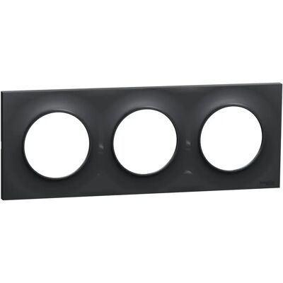 Schneider Odace styl - Plaque 2 postes - Anthracite - Publicité Schneider Odace styl - Plaque 2 postes - Anthracite - Publicité