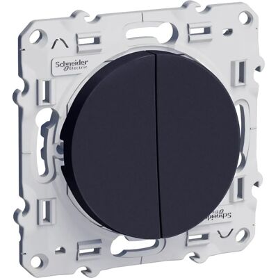 Schneider Electric S540285 Interrupteur Double Lumière - Anthracite - Publicité Schneider Electric S540285 Interrupteur Double Lumière - Anthracite - Publicité