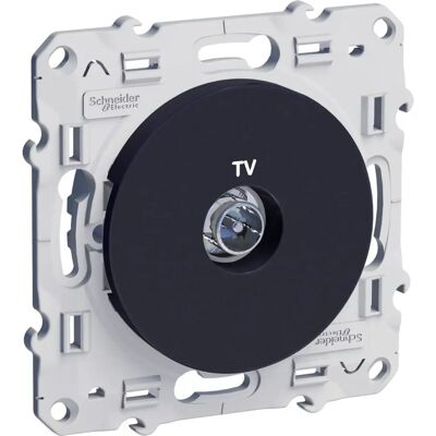 Prise TV Odace Schneider Electric - 1 coaxial, IP21D - Publicité Prise TV Odace Schneider Electric - 1 coaxial, IP21D - Publicité