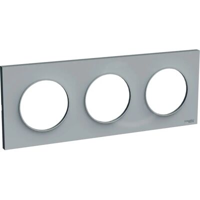 Plaque à interrupteurs grise Schneider Electric S520706A1 - Switch Plate - Publicité Plaque à interrupteurs grise Schneider Electric S520706A1 - Switch Plate - Publicité