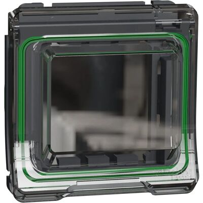 Schneider Electric MUR35110 Plaque de couverture grise IP55 - Plaque de protection pour interrupteur/prise - Publicité Schneider Electric MUR35110 Plaque de couverture grise IP55 - Plaque de protection pour interrupteur/prise - Publicité