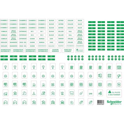 Schneider Electric R9H13228 - Feuilles de symboles - Transparent - 10 pcs - Publicité Schneider Electric R9H13228 - Feuilles de symboles - Transparent - 10 pcs - Publicité