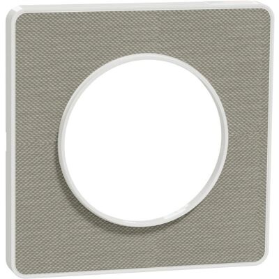 Schneider Electric S520802KG Pearl/White - 1-Gang Finish Plate - Publicité Schneider Electric S520802KG Pearl/White - 1-Gang Finish Plate - Publicité