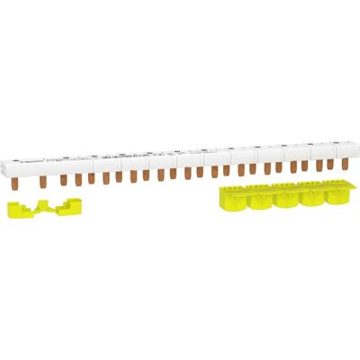 Schneider - Barrette de connexion électrique - Blanc - Montage horizontal - 13 modules - Publicité Schneider - Barrette de connexion électrique - Blanc - Montage horizontal - 13 modules - Publicité