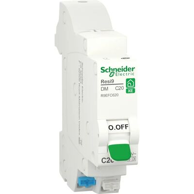Disjoncteur modulaire Schneider Electric - 20A - Courbe C - Resi9 XE - Publicité Disjoncteur modulaire Schneider Electric - 20A - Courbe C - Resi9 XE - Publicité