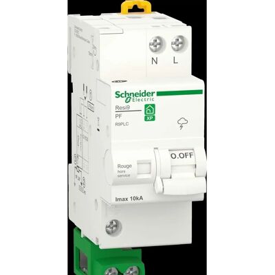 Protector de sobretensiones Schneider Electric Resi9 - 1P+N 10kA - Blanco Protector de sobretensiones Schneider Electric Resi9 - 1P+N 10kA - Blanco