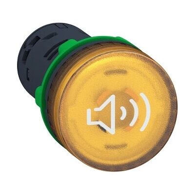 Schneider Electric XB5KS2G8 Zumbador acústico e ilustrado amarillo - Accesorio de interruptor eléctrico Schneider Electric XB5KS2G8 Zumbador acústico e ilustrado amarillo - Accesorio de interruptor eléctrico