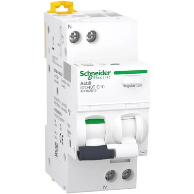 Schneider Electric A9DA2610 Montage sur rail DIN 10A 30mA Disjoncteur Type C - Publicité Schneider Electric A9DA2610 Montage sur rail DIN 10A 30mA Disjoncteur Type C - Publicité