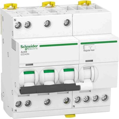 Schneider Electric IDD40N 3P 32A Disjoncteur DIN Rail - Publicité Schneider Electric IDD40N 3P 32A Disjoncteur DIN Rail - Publicité
