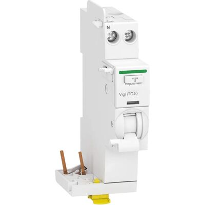 Schneider Electric Schneider Acti9 iTG40 - Module différentiel 1P+N - Blanc - Publicité Schneider Electric Schneider Acti9 iTG40 - Module différentiel 1P+N - Blanc - Publicité