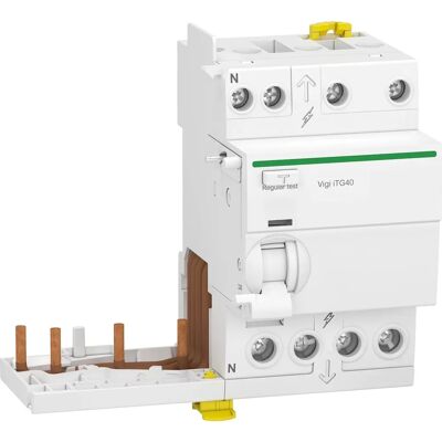 Schneider Electric Acti9 iTG40 - RCCB 40A 3P+N - Blanc - Publicité Schneider Electric Acti9 iTG40 - RCCB 40A 3P+N - Blanc - Publicité