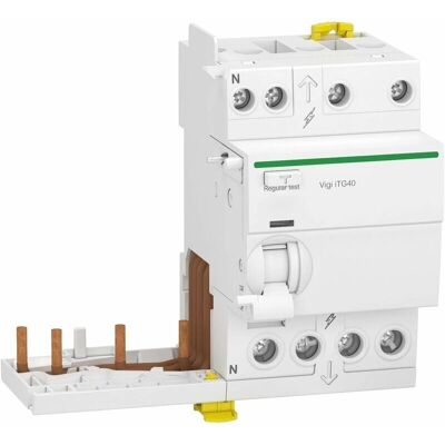 Schneider Electric Acti9 iTG40 - Disjoncteur différentiel - Blanc - Publicité Schneider Electric Acti9 iTG40 - Disjoncteur différentiel - Blanc - Publicité
