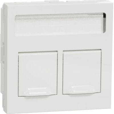 Schneider Electric NU942218 - Elektrischer Gehäzenzubehör, Weiß, 2xRJ45 Schneider Electric NU942218 - Elektrischer Gehäzenzubehör, Weiß, 2xRJ45