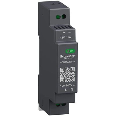 Schneider Electric ABLM1A12010 - Alimentation 12V - Rail DIN - Publicité Schneider Electric ABLM1A12010 - Alimentation 12V - Rail DIN - Publicité