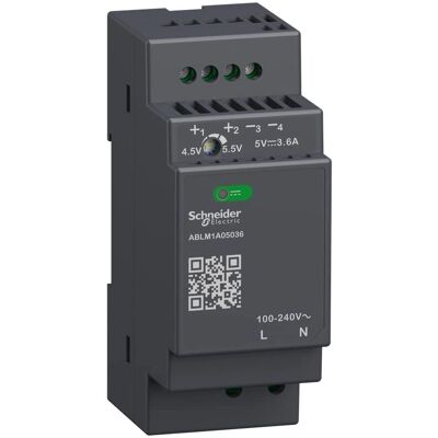 Schneider Electric Netzteil - 5V 3.6A DIN-Schiene - 80% Effizienz Schneider Electric Netzteil - 5V 3.6A DIN-Schiene - 80% Effizienz