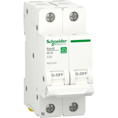 Interruttore Magnetotermico Schneider Electric 20A Tipo C 2 Moduli Interruttore Magnetotermico Schneider Electric 20A Tipo C 2 Moduli