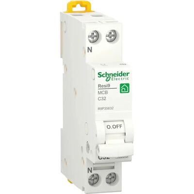 Disjoncteur unipolaire Schneider 32A - 1 Module - Publicité Disjoncteur unipolaire Schneider 32A - 1 Module - Publicité