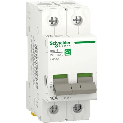 Schneider Electric R9PS240 Disjoncteur sectionneur 2P 40A - Disjoncteur - Publicité Schneider Electric R9PS240 Disjoncteur sectionneur 2P 40A - Disjoncteur - Publicité