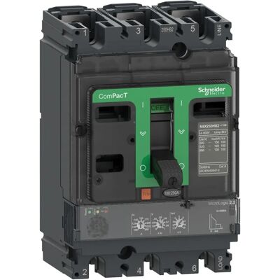 Schneider - ComPacT NSX100F - disjoncteur - MicroLogic 2.2 100A - 3P3D - 36kA - fixe - C10F32D100 - Publicité Schneider - ComPacT NSX100F - disjoncteur - MicroLogic 2.2 100A - 3P3D - 36kA - fixe - C10F32D100 - Publicité