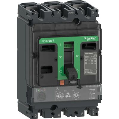 Interruptor Automático Compacto Schneider Electric C10H32M100 - 3P 100A Interruptor Automático Compacto Schneider Electric C10H32M100 - 3P 100A