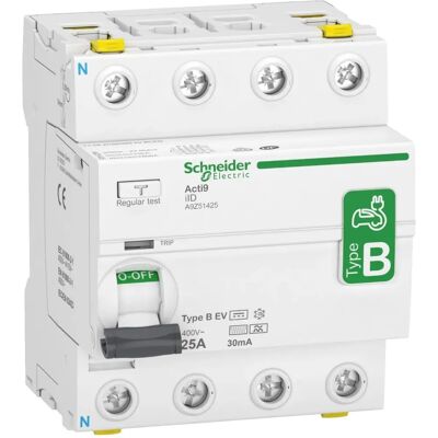 Schneider Electric A9Z51425 - Interruptor diferencial - Blanco Schneider Electric A9Z51425 - Interruptor diferencial - Blanco